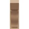 Ekena Millwork 8-in W x 18-in D x 22-in H Funston Slat Rough Cedar Woodgrain TimberThane Outlooker, Primed Tan OUTUR080X18X22FST24RCPR - alternate 6